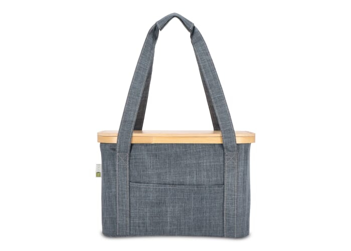 Panier pliable avec sac isotherme amovible à personnaliser Sogne Gris foncé